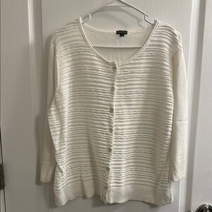 Eddie Bauer Cream Women's Cardigan Sweater